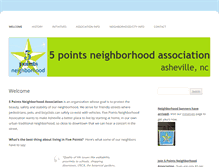 Tablet Screenshot of 5pointsasheville.org